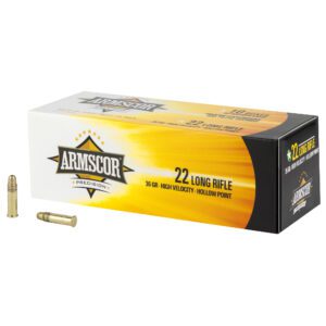 Armscor .22LR Ammunition High Velocity Hollow Point 36gr (50 Rounds)