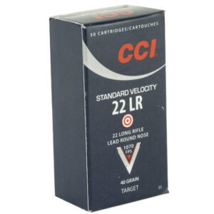CCI .22LR Ammunition 40gr Standard Velocity Lead Round Nose (50 Rounds)