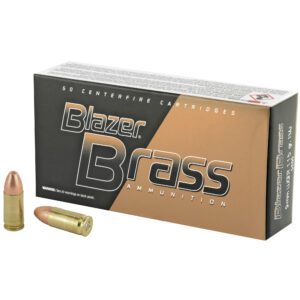 Blazer Brass 9mm Ammunition 115 Full Metal Jacket (50 Rounds)