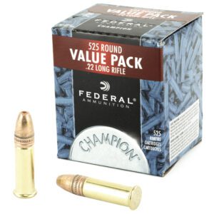Federal Champion .22LR Ammunition 36gr Copper Plated Hollow Point (525 Rounds)
