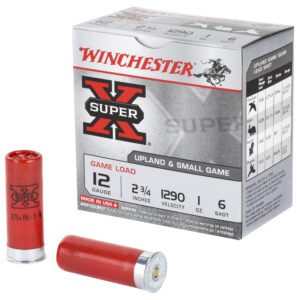 Winchester Super-X 12 Gauge Ammunition 2-3/4" #6 (25 Rounds)