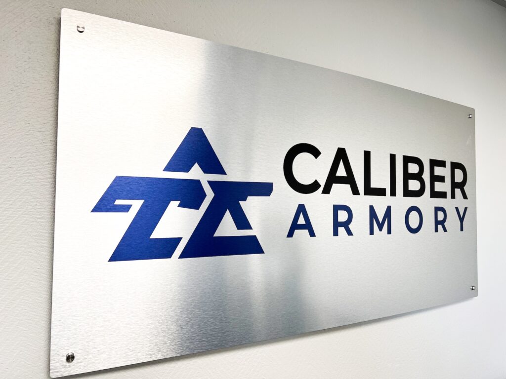Caliber Armory Sign