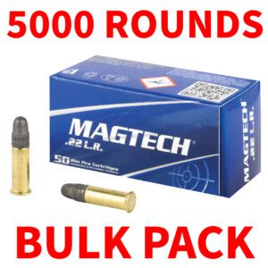 Magtech .22 LR Ammunition 40gr Lead Round Nose (5000 Rounds)
