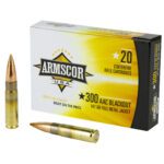Armscor 300 AAC Blackout 147gr Full Metal Jacket 20 Rounds FAC300AAC-1N