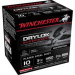 Winchester DRYLOK SUPER STEEL 10 Gauge 3.5 1 3/8 oz Steel Shot 25 Rounds SSH10BBB